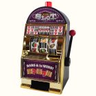 Jackpot működő retro kaszinó gép, színes