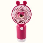 Mini hordozható kézi ventilátor macis, magenta