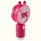 Mini hordozható kézi ventilátor macis, magenta