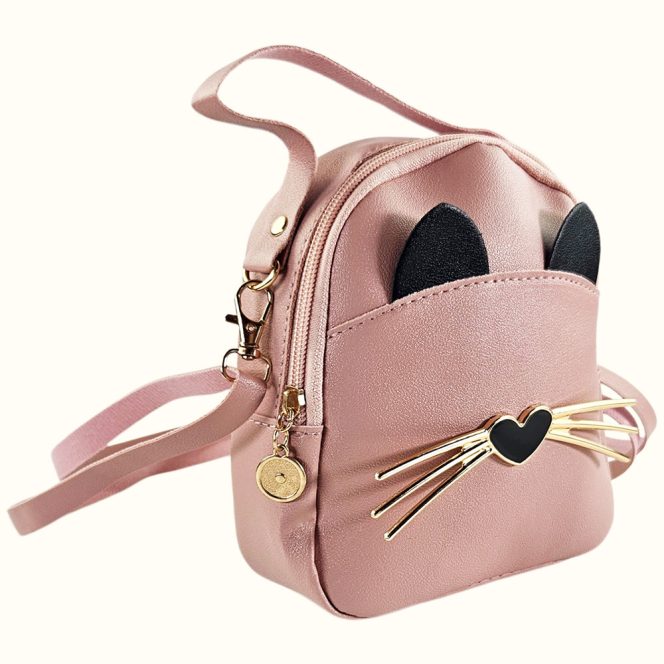 Cica női táska, rózsaszín