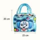 3D hatású gyerek táska elefánt, kék
