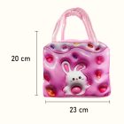3D hatású gyerek táska nyuszi, rózsaszín