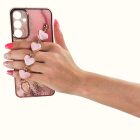 Samsung Galaxy A25 5G Trend Case telefontok márvány mintás, rózsaszín