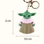 Baby Yoda lány kulcstartó, zöld