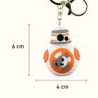 BB-8 kulcstartó, fehér