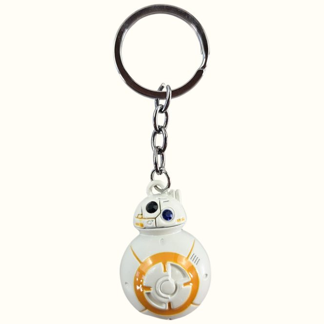 BB-8 kicsi kulcstartó, fehér