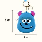 Sulley mini zárható táska kulcstartó, kék